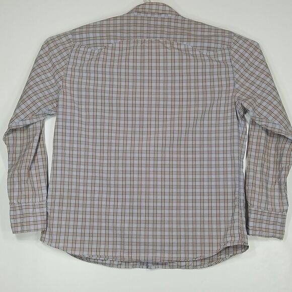 Gap Shirt Men's Large Plaid Pearl Snap Button Down Long Sleeve Cowboy Western - Picture 8 of 12